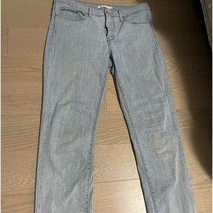 lightly worn levis denim